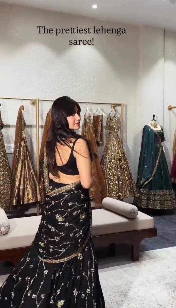 Black Pearl Elegance Lehenga