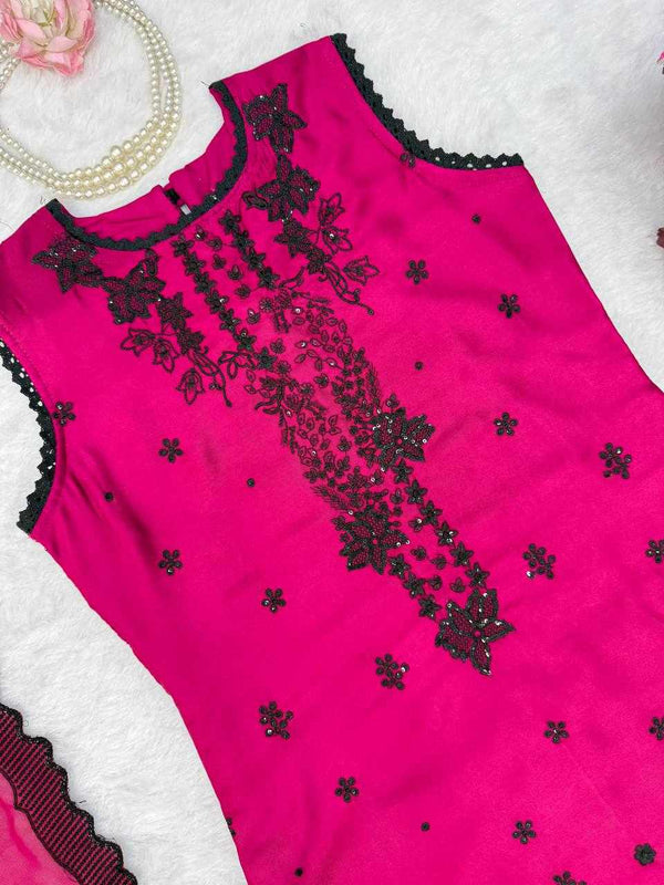 Rani Noir Embroidered Suit
