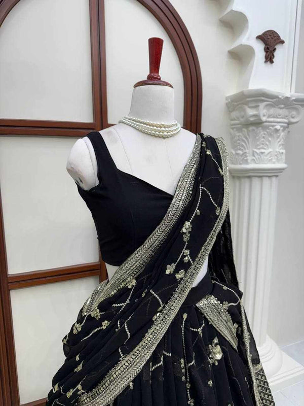 Black Pearl Elegance Lehenga