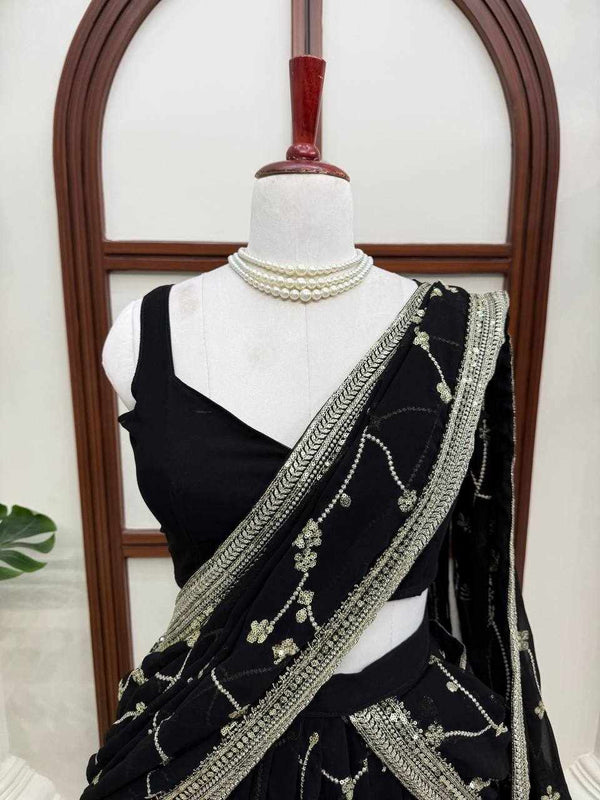 Black Pearl Elegance Lehenga