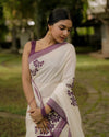 Moonlit Orchid Cotton Saree