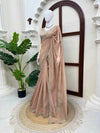 Celestial Champagne Saree