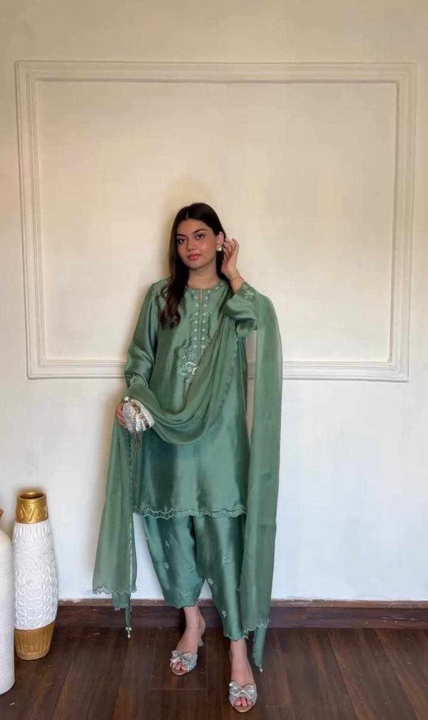 Mint Elegance Suit Set