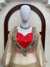 Premium Beige Silk Suit for Women | Designer Ethnic Wear