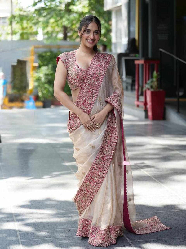 Meher Ivory Saree