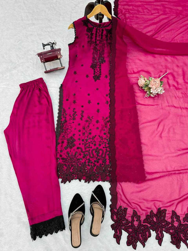 Rani Noir Embroidered Suit