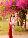 Ivory Blossom Red Suit
