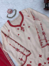Ivory Blossom Red Suit